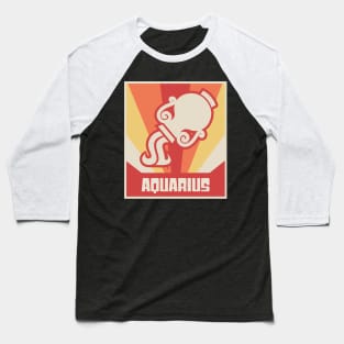 Aquarius – Vintage Astrology Sign Baseball T-Shirt